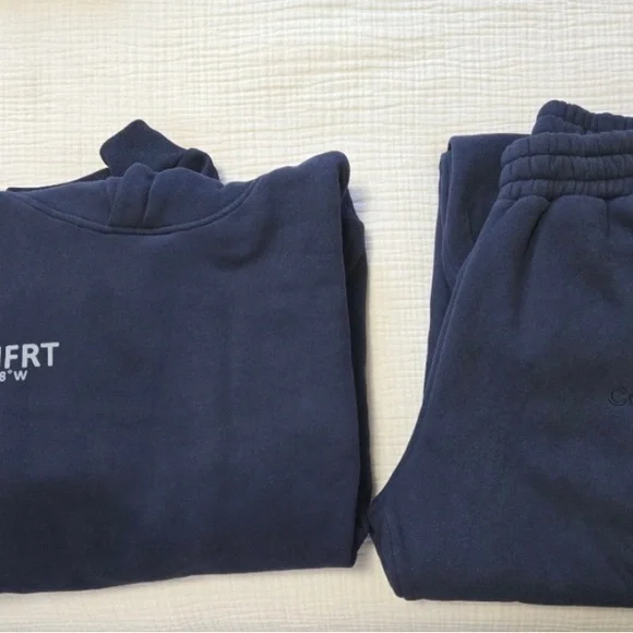 Navy Blue Comfrt Sweatshirt and Sweatpants Set - Picture 2 of 6